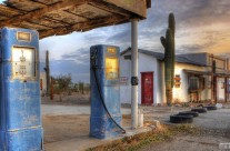 Old gas pumps