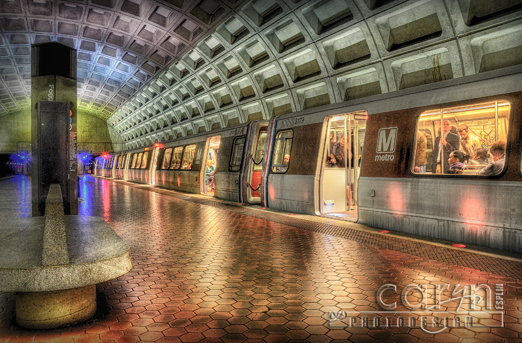 DC Metro Rush Hour at Foggy Bottom Station Caryn Esplin Fine Art