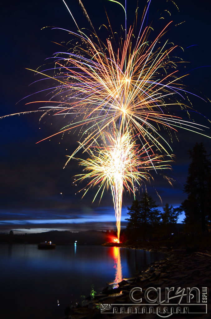Fireworks over water! Caryn Esplin Fine Art Photography