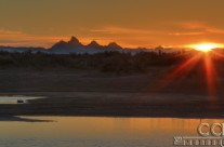 Sunrise at Egin Lakes, Sand Dunes near St. Anthony, Idaho