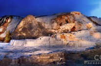 Yellowstone Mammoth Hot Springs – Panoramic Light Painting